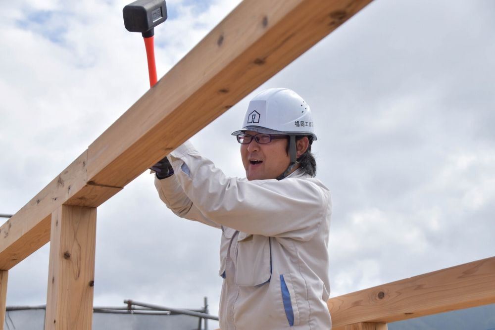 「福岡市早良区野芥01」注文住宅現場リポート④【上棟式】