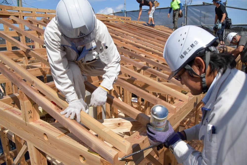 「福岡市早良区野芥01」注文住宅現場リポート④【上棟式】