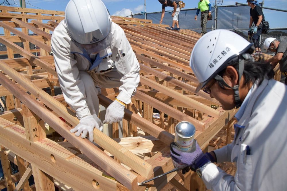 福岡県早良区野芥01　注文住宅建築現場リポート④　～上棟式～