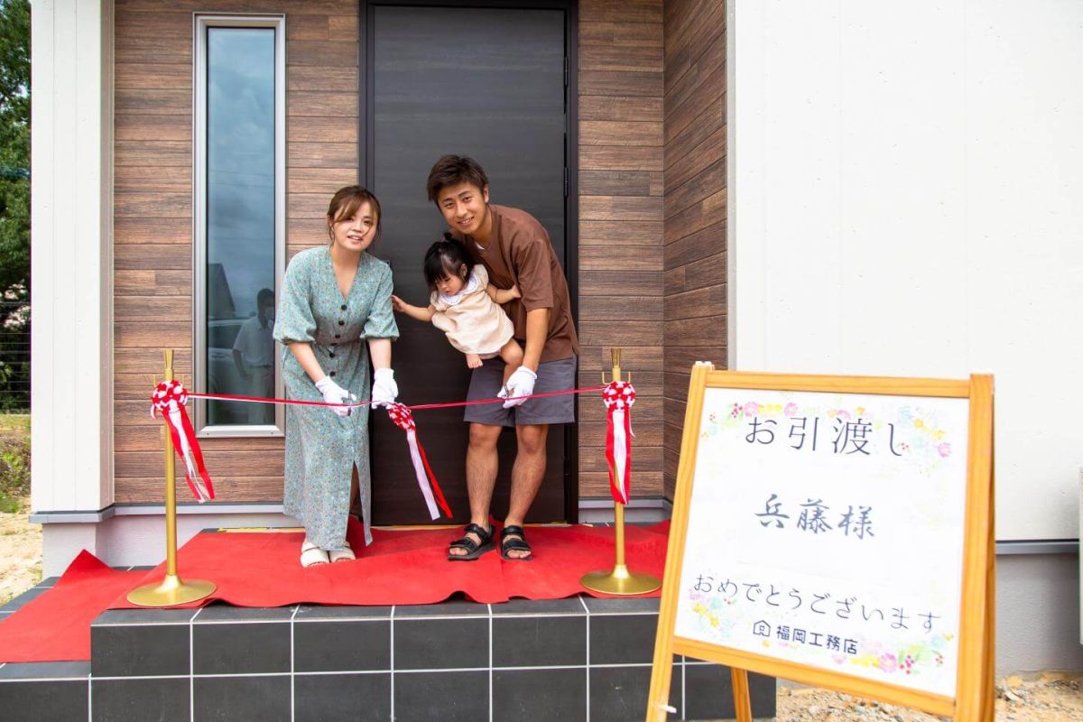 福岡県飯塚市有安字鳥羽01　注文住宅建築現場リポート⑧　～お引き渡し式～