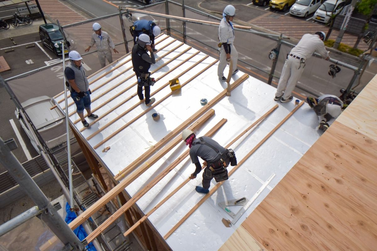 福岡県糟屋郡志免町05　注文住宅建築現場リポート④　～上棟式・後編～