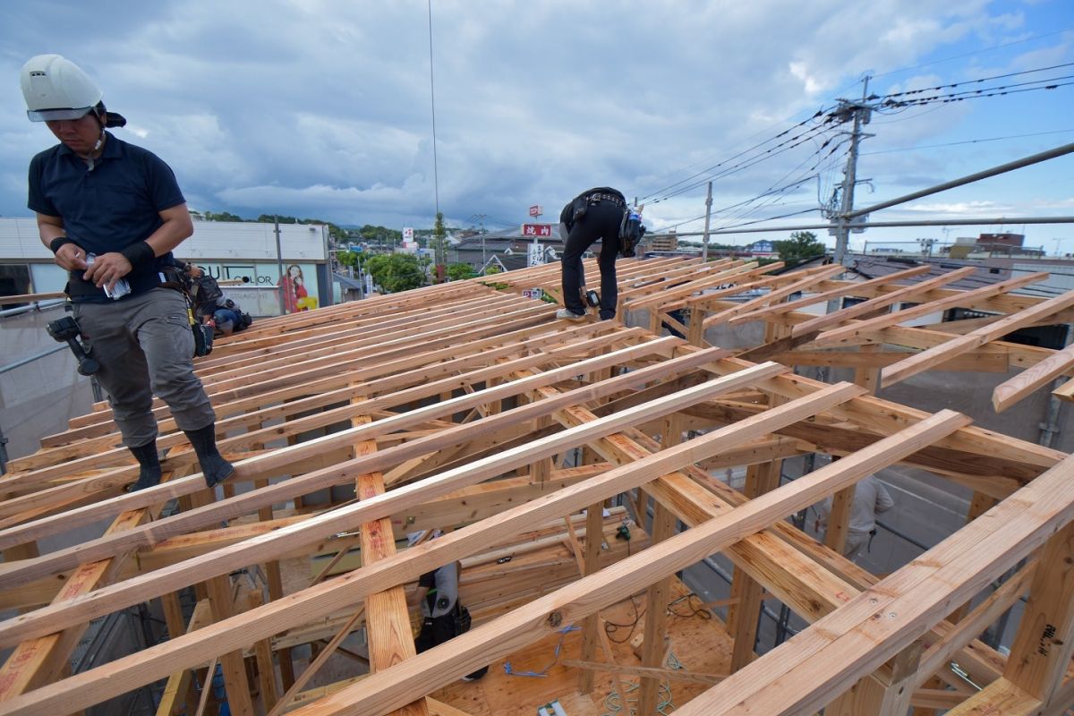 福岡県糟屋郡志免町05　注文住宅建築現場リポート④　～上棟式・後編～