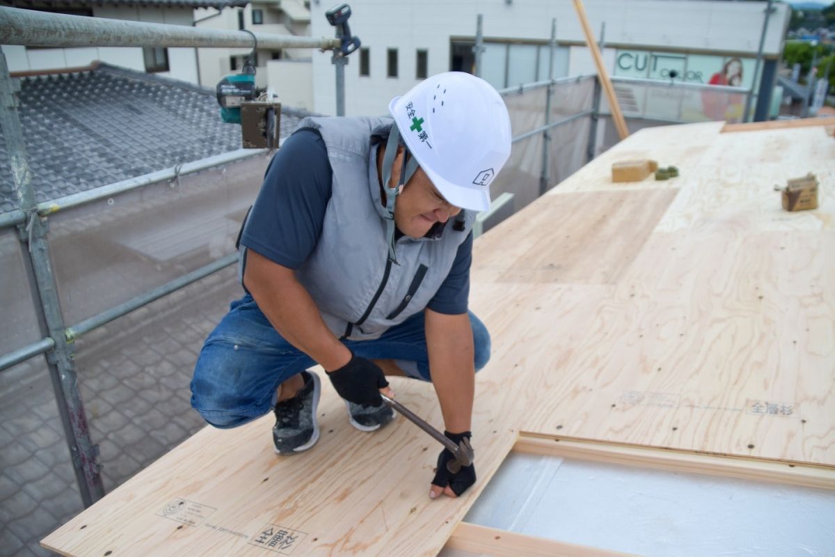 福岡県糟屋郡志免町05　注文住宅建築現場リポート④　～上棟式・後編～