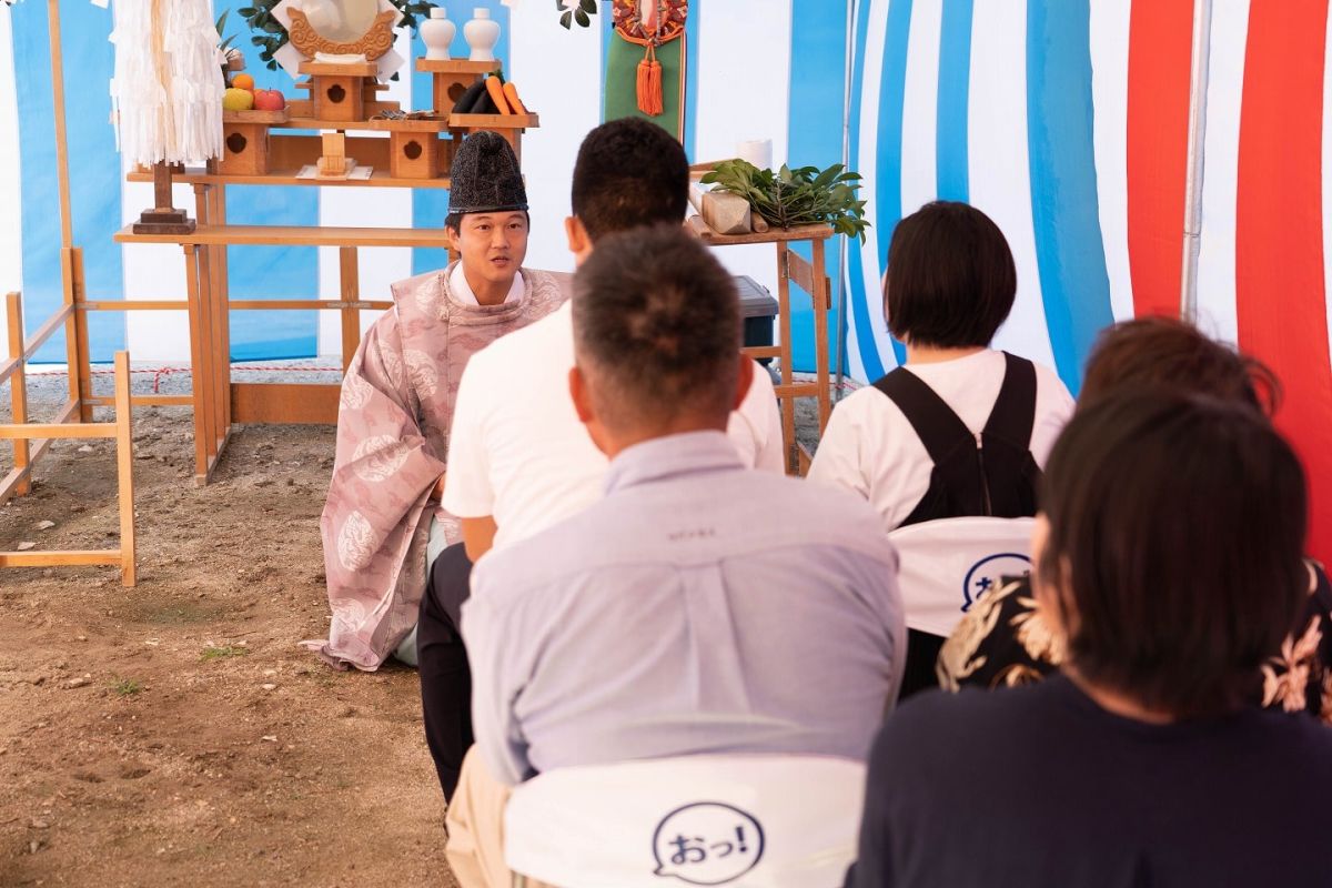 福岡県福岡市早良区12　注文住宅建築現場リポート①　～地鎮祭～