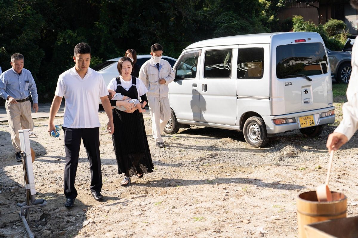 福岡県福岡市早良区12　注文住宅建築現場リポート①　～地鎮祭～