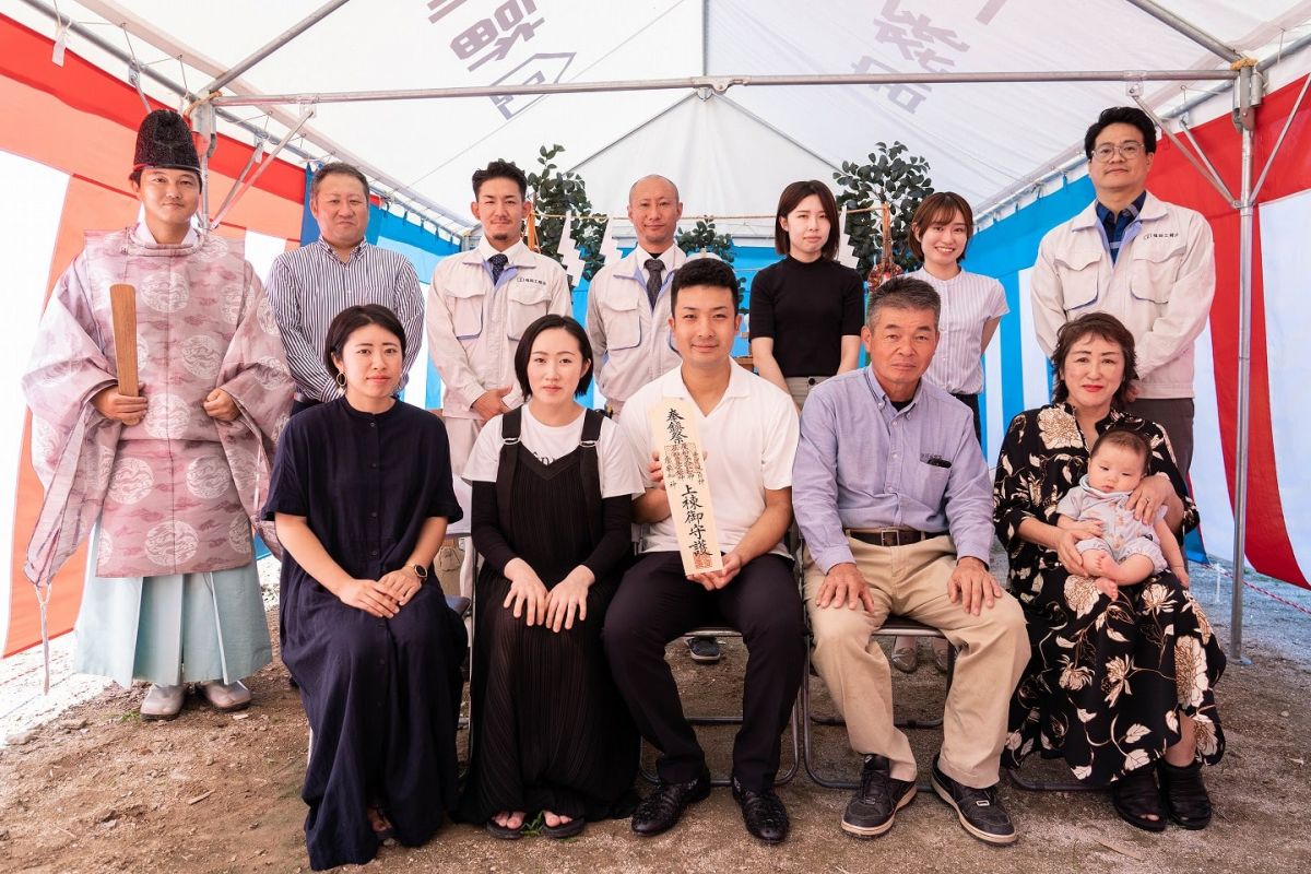 「福岡市早良区12」注文住宅現場リポート①【地鎮祭】