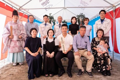 福岡県福岡市早良区12　注文住宅建築現場リポート①　～地鎮祭～