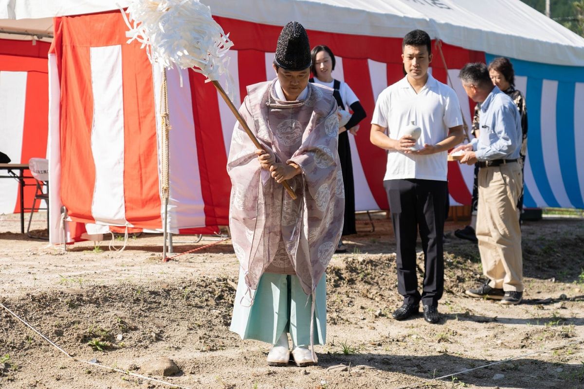 福岡県福岡市早良区12　注文住宅建築現場リポート①　～地鎮祭～