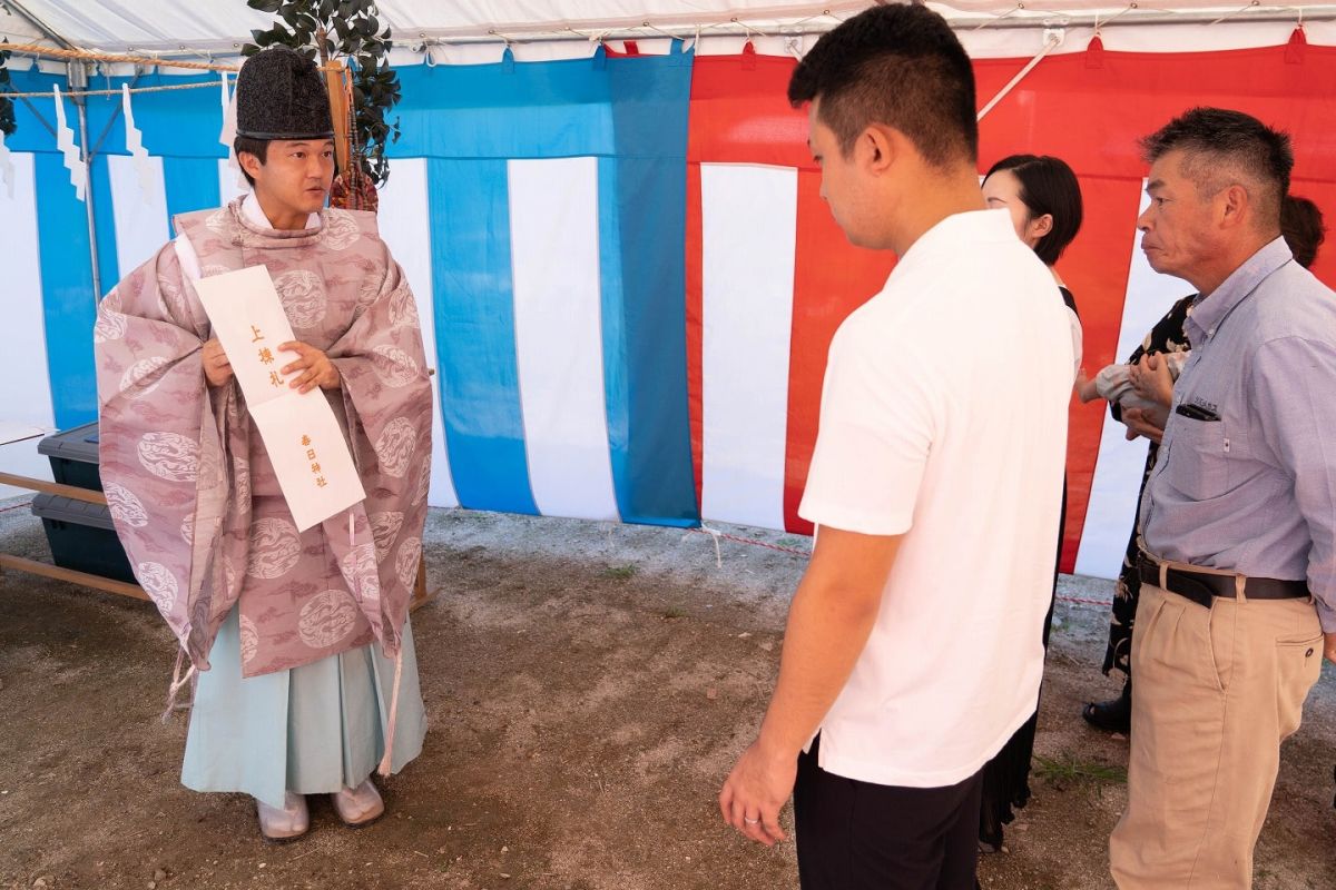 福岡県福岡市早良区12　注文住宅建築現場リポート①　～地鎮祭～