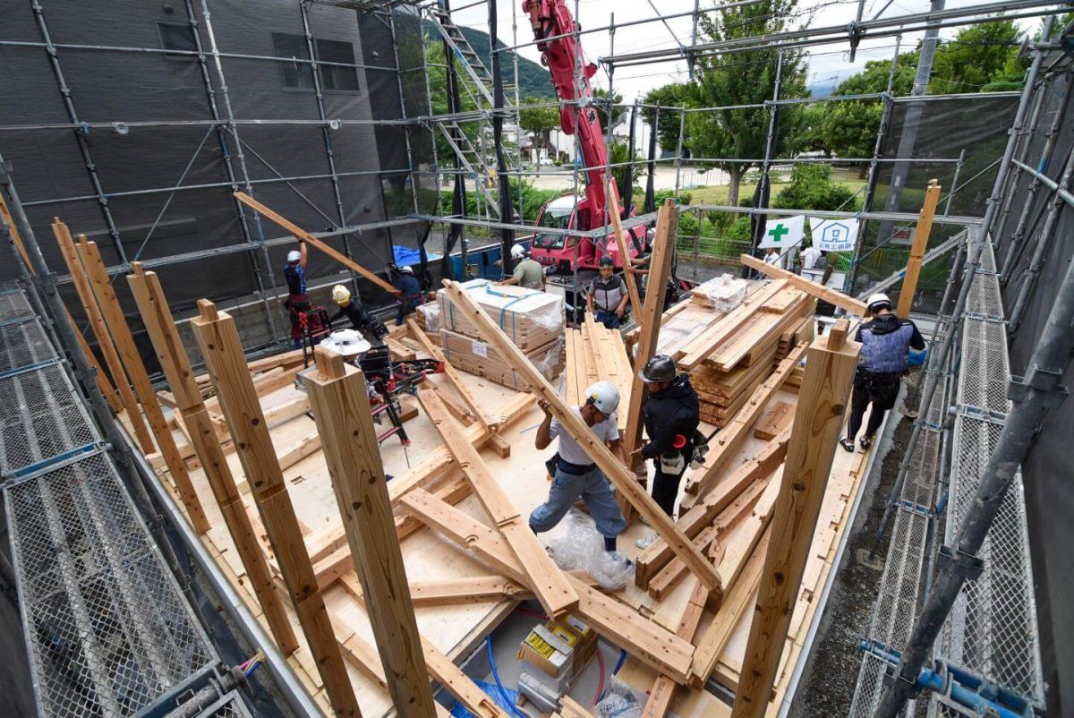 「北九州市小倉北区01」注文住宅現場リポート③【上棟式】