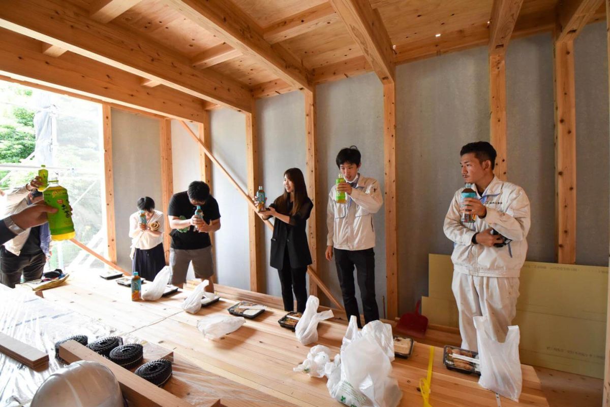 「北九州市小倉北区01」注文住宅現場リポート③【上棟式】