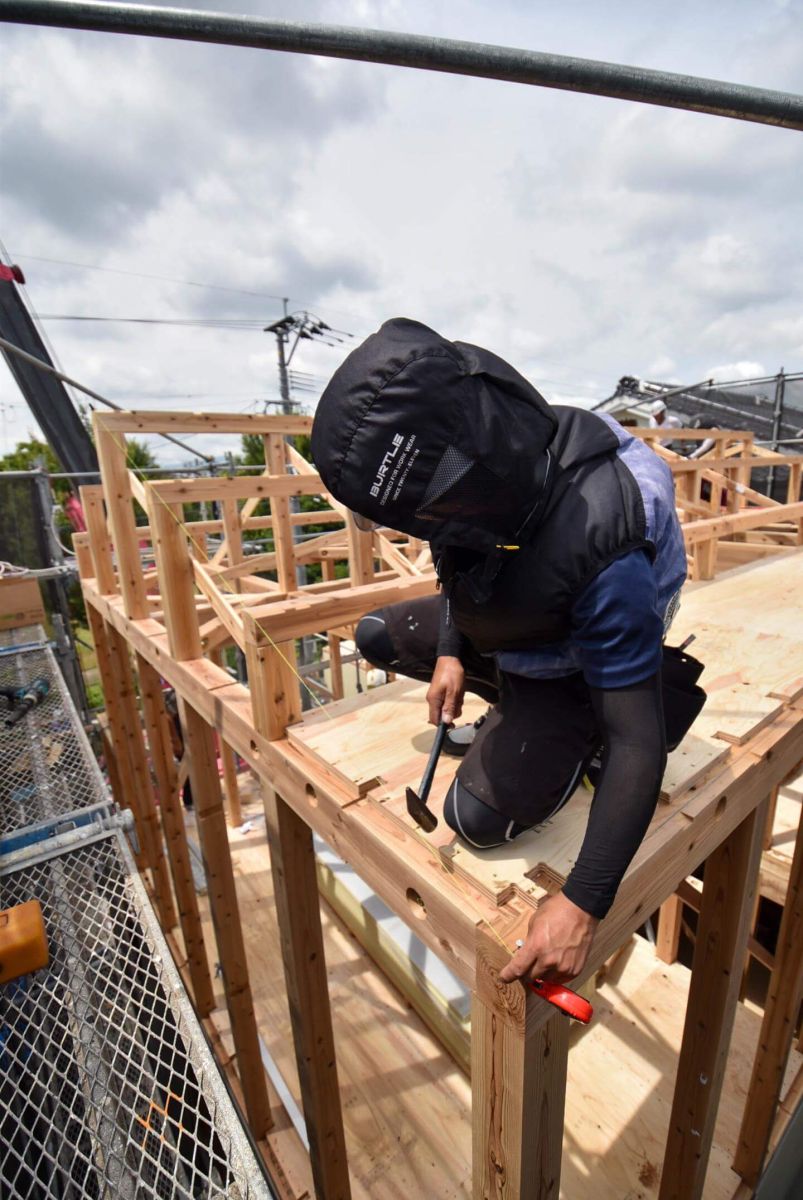 北九州市小倉北区01　注文住宅建築現場リポート③　～上棟式～