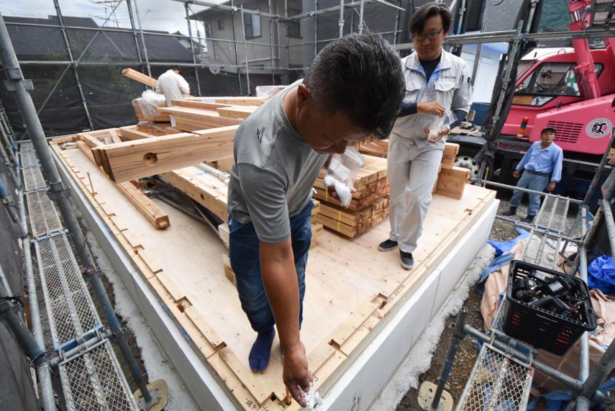 「北九州市小倉北区01」注文住宅現場リポート③【上棟式】
