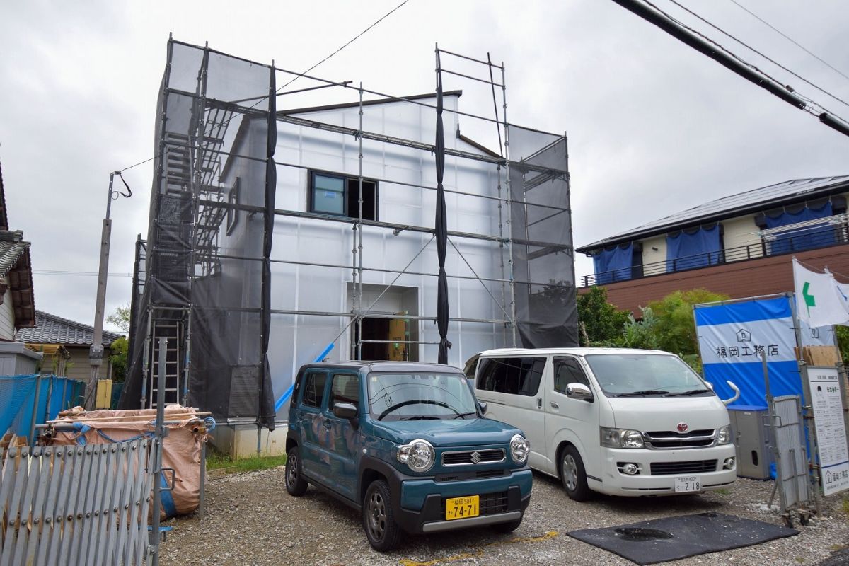 福岡県北九州市八幡西区02　注文住宅建築現場リポート⑤　～木工事・下地施工完了～