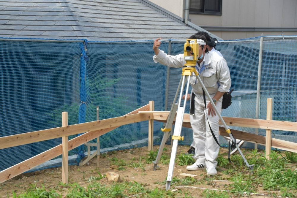 福岡市東区09　注文住宅建築現場リポート②　～基礎工事・遣り方～