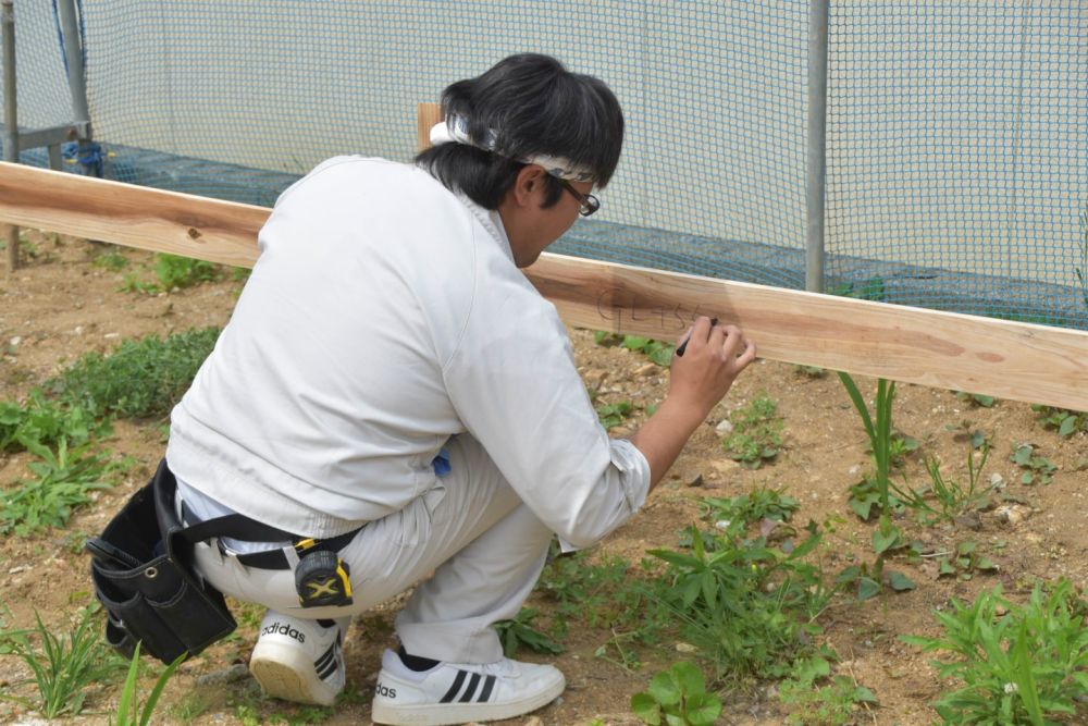 福岡市東区09　注文住宅建築現場リポート②　～基礎工事・遣り方～