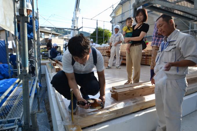 福岡県太宰府市国分02　注文住宅建築現場リポート④　～上棟式～