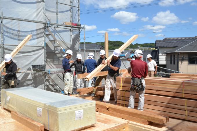 福岡県太宰府市国分02　注文住宅建築現場リポート④　～上棟式～