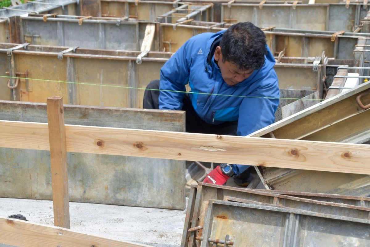 福岡県筑紫野市11　注文住宅建築現場リポート③　～基礎工事・生コン打設〜