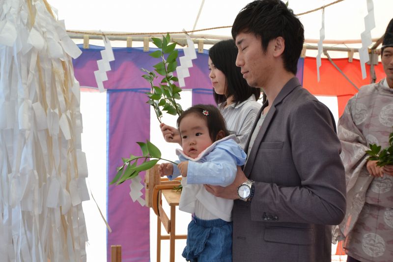 「朝倉郡筑前町中牟田01」注文住宅現場リポート①【地鎮祭】
