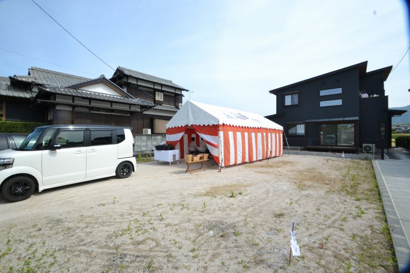 福岡県朝倉郡筑前町中牟田01　注文住宅建築現場リポート①　～地鎮祭～