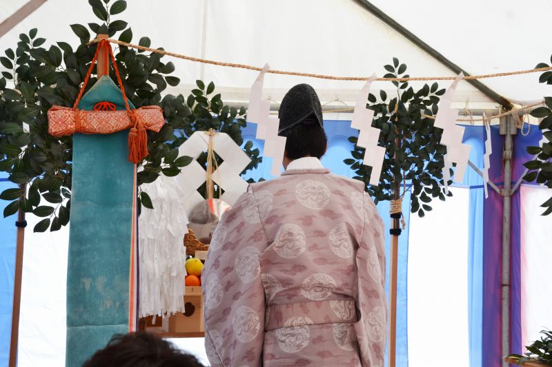 「朝倉郡筑前町中牟田01」注文住宅現場リポート①【地鎮祭】