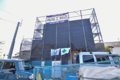 福岡県那珂川市11　注文住宅建築現場リポート⑦　～サイディング工事～