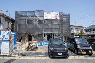 福岡県那珂川市09　注文住宅建築現場リポート④　～木工事・階段施工～