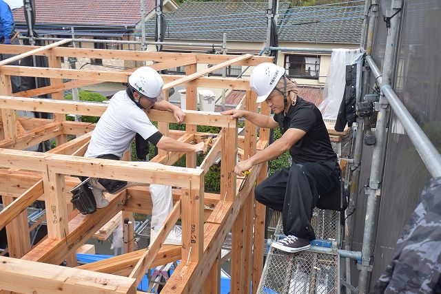 「福岡市東区06」注文住宅現場リポート④【上棟式】