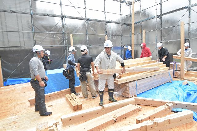「福岡市東区06」注文住宅現場リポート④【上棟式】
