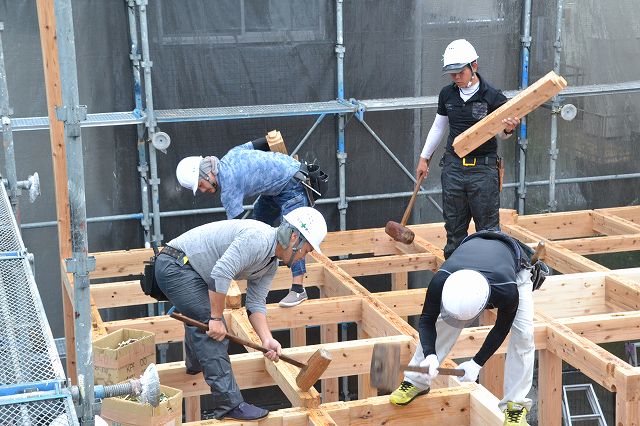 福岡市東区06　注文住宅建築現場リポート④　～上棟式～