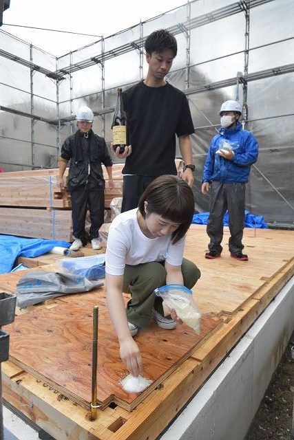 福岡市東区06　注文住宅建築現場リポート④　～上棟式～