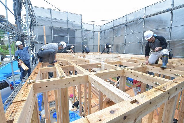 「福岡市東区06」注文住宅現場リポート④【上棟式】