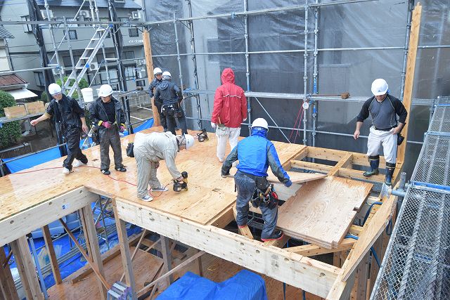 「福岡市東区06」注文住宅現場リポート④【上棟式】