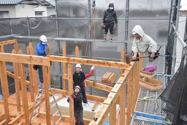 「福岡市東区06」注文住宅現場リポート④【上棟式】