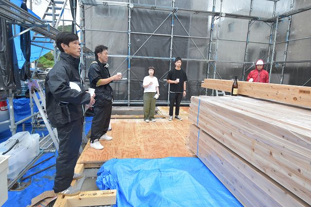 「福岡市東区06」注文住宅現場リポート④【上棟式】