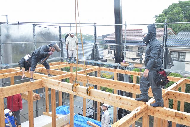 福岡市東区06　注文住宅建築現場リポート④　～上棟式～