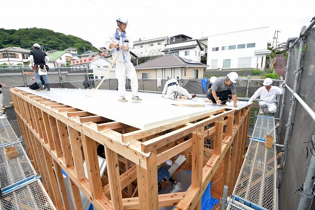 「福岡市東区06」注文住宅現場リポート④【上棟式】
