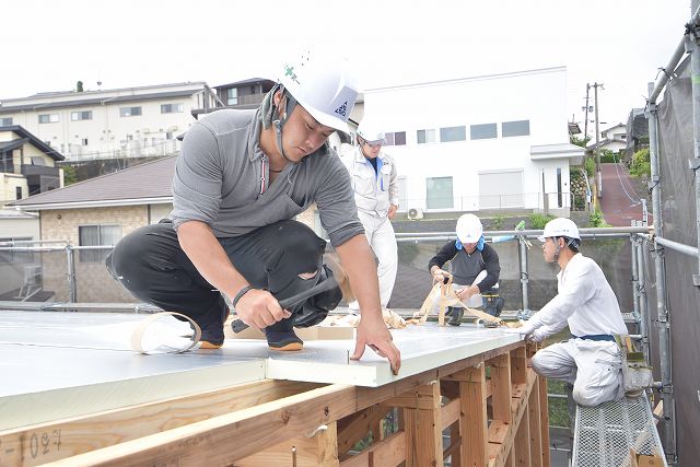 「福岡市東区06」注文住宅現場リポート④【上棟式】