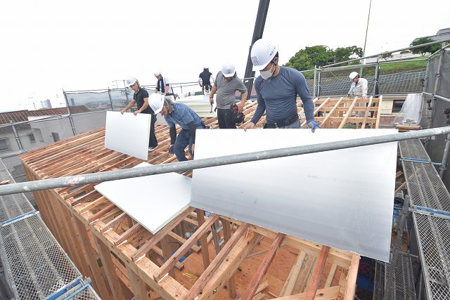 福岡市東区06　注文住宅建築現場リポート④　～上棟式～