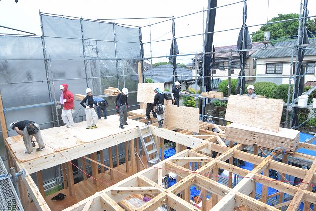 「福岡市東区06」注文住宅現場リポート④【上棟式】