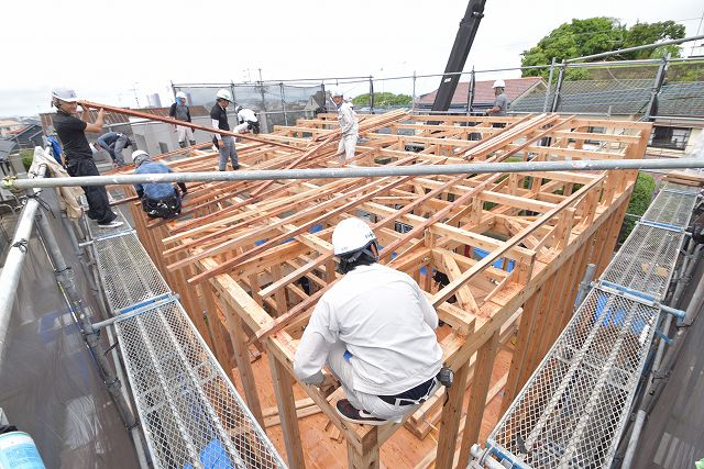 「福岡市東区06」注文住宅現場リポート④【上棟式】
