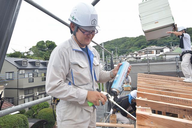 福岡市東区06　注文住宅建築現場リポート④　～上棟式～