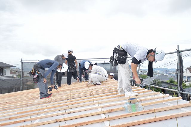 「福岡市東区06」注文住宅現場リポート④【上棟式】