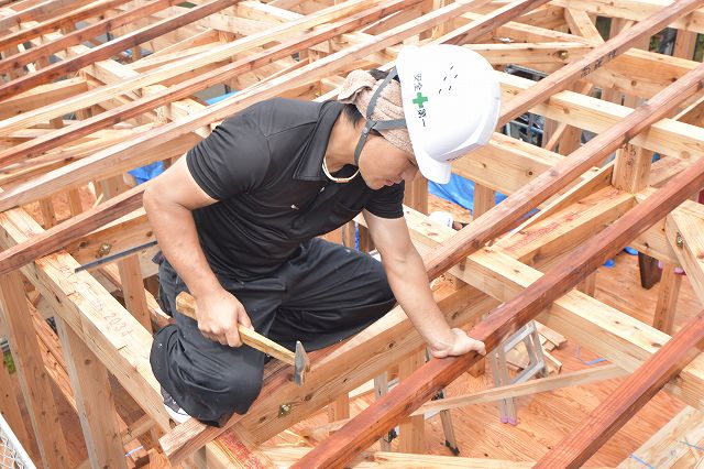 「福岡市東区06」注文住宅現場リポート④【上棟式】