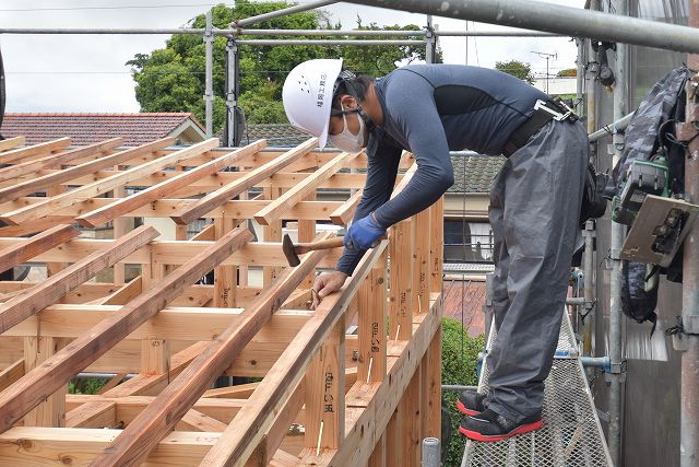 「福岡市東区06」注文住宅現場リポート④【上棟式】