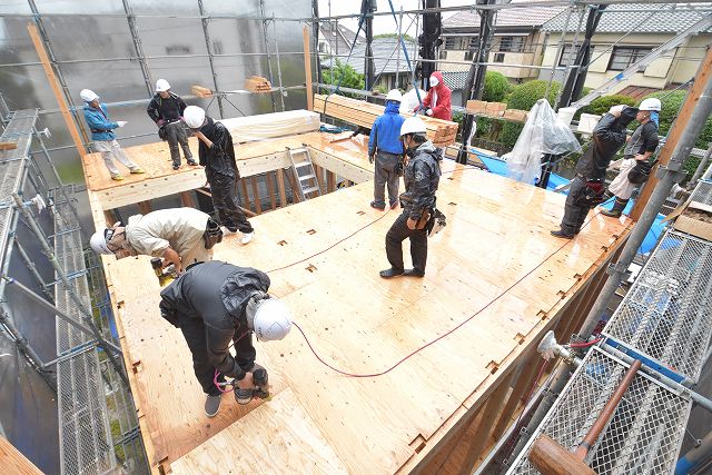 「福岡市東区06」注文住宅現場リポート④【上棟式】