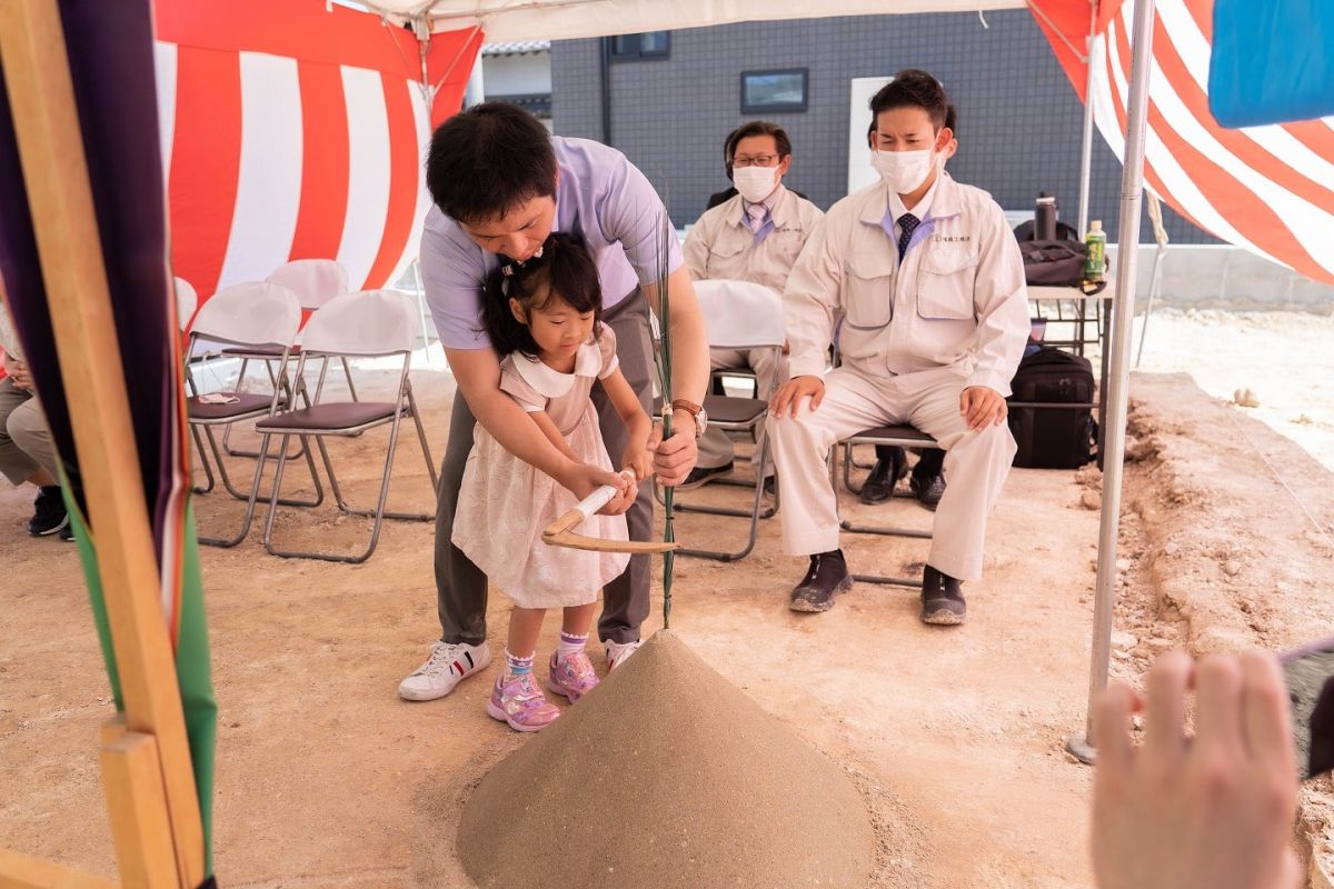 「北九州市若松区02」注文住宅現場リポート①【地鎮祭】