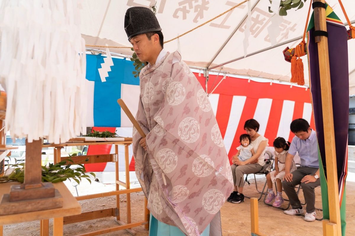 「北九州市若松区02」注文住宅現場リポート①【地鎮祭】
