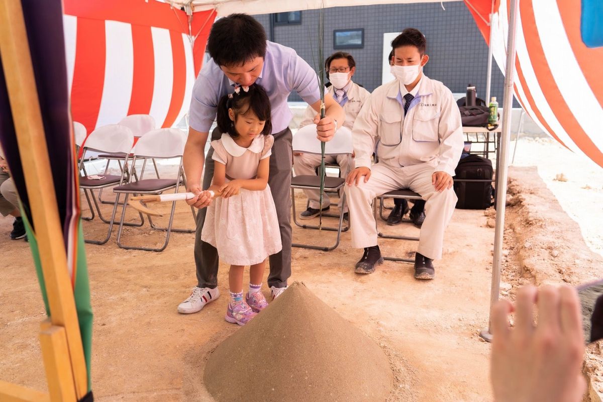 「北九州市若松区02」注文住宅現場リポート①【地鎮祭】